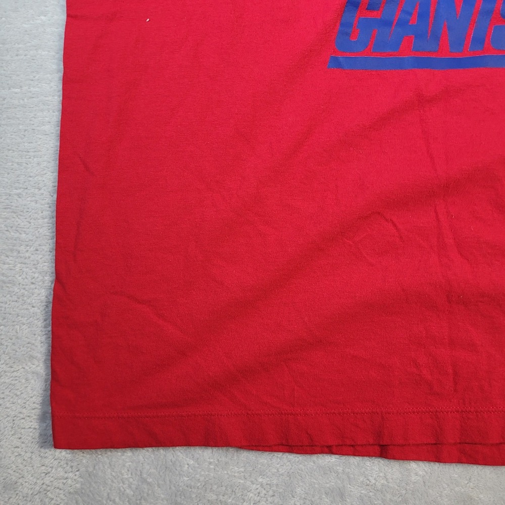 New York Giants Tshirt Mens Large Red Nike Big Blue Statue of Liberty Logo - Picture 4 of 10